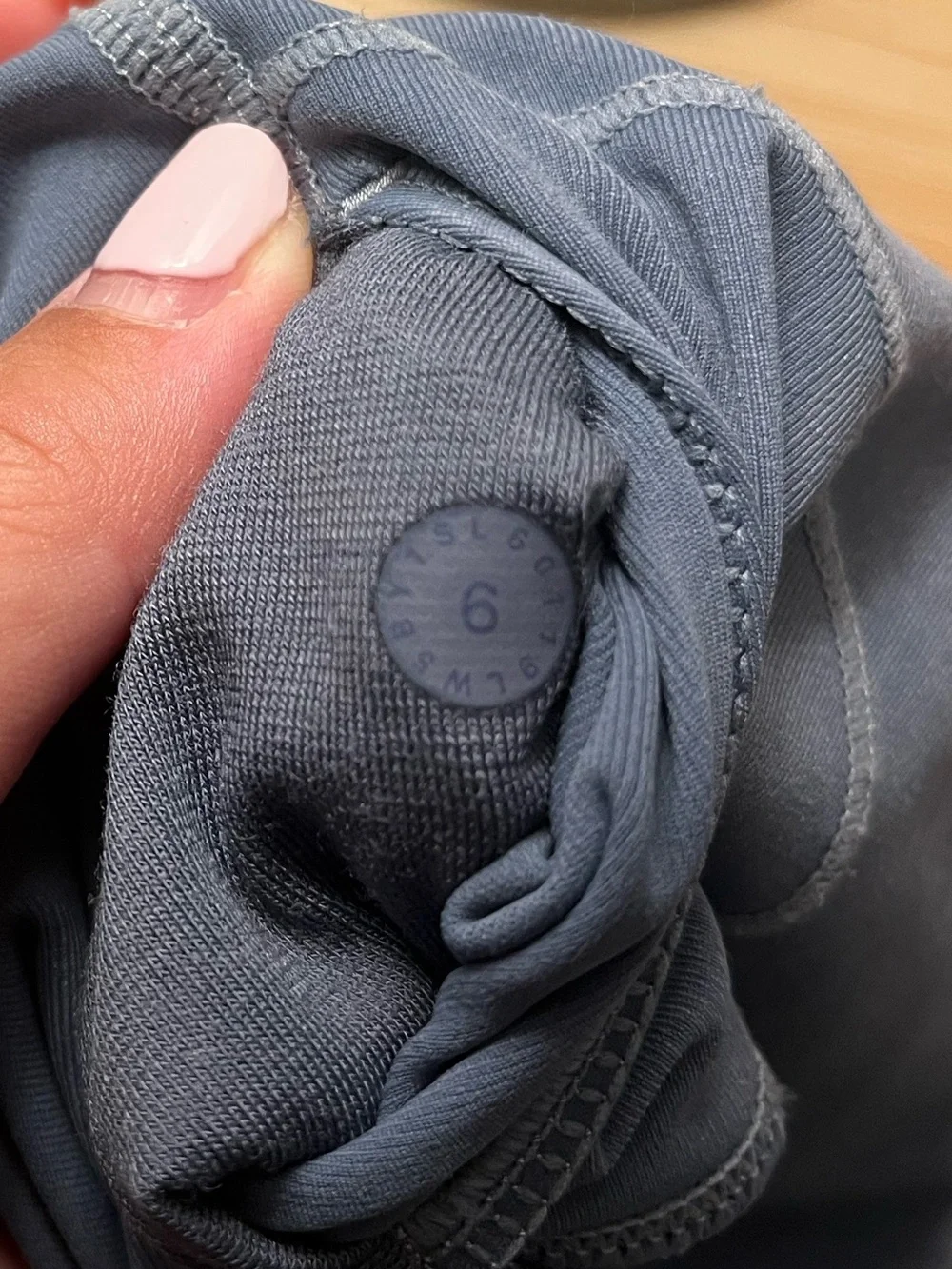 Lululemon Size 6 High Rise Leggings Dusty Slate Blue Gray 28”
